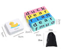 Letter Spelling Block Flash Cards Game English Words Early