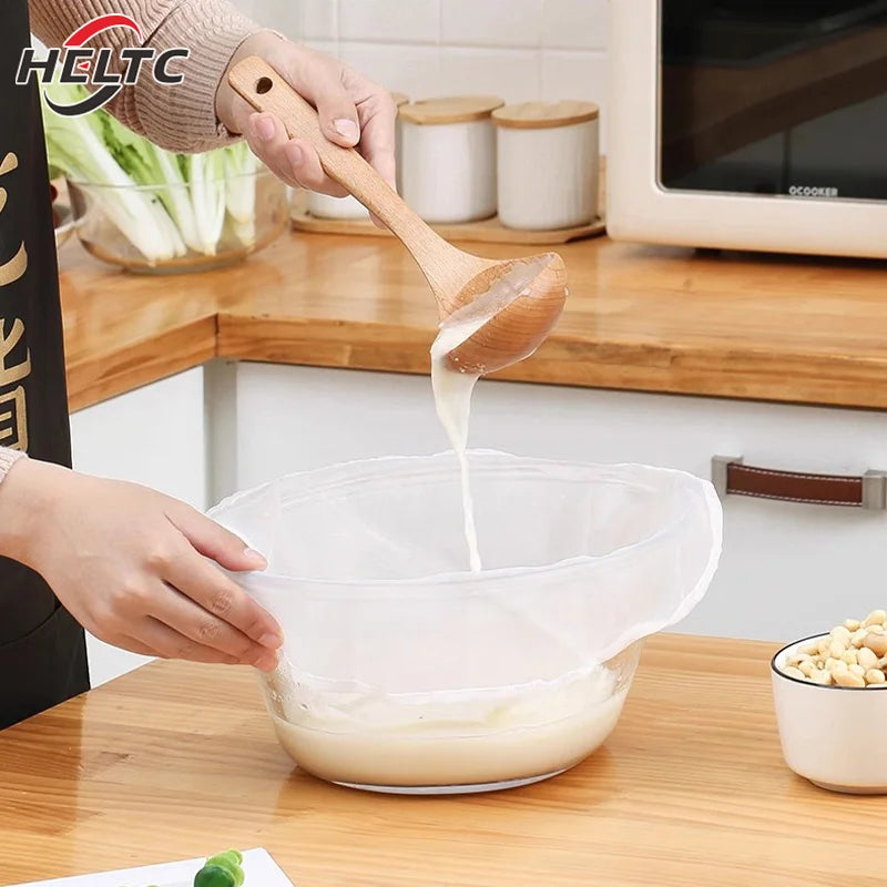 Soybean Filter Net Bag Nylon Liquid Filter Net Bag Milk Coffee Filter Net Bag Reusable Fine Mesh Paint Squeeze Mesh Kitchen Tool