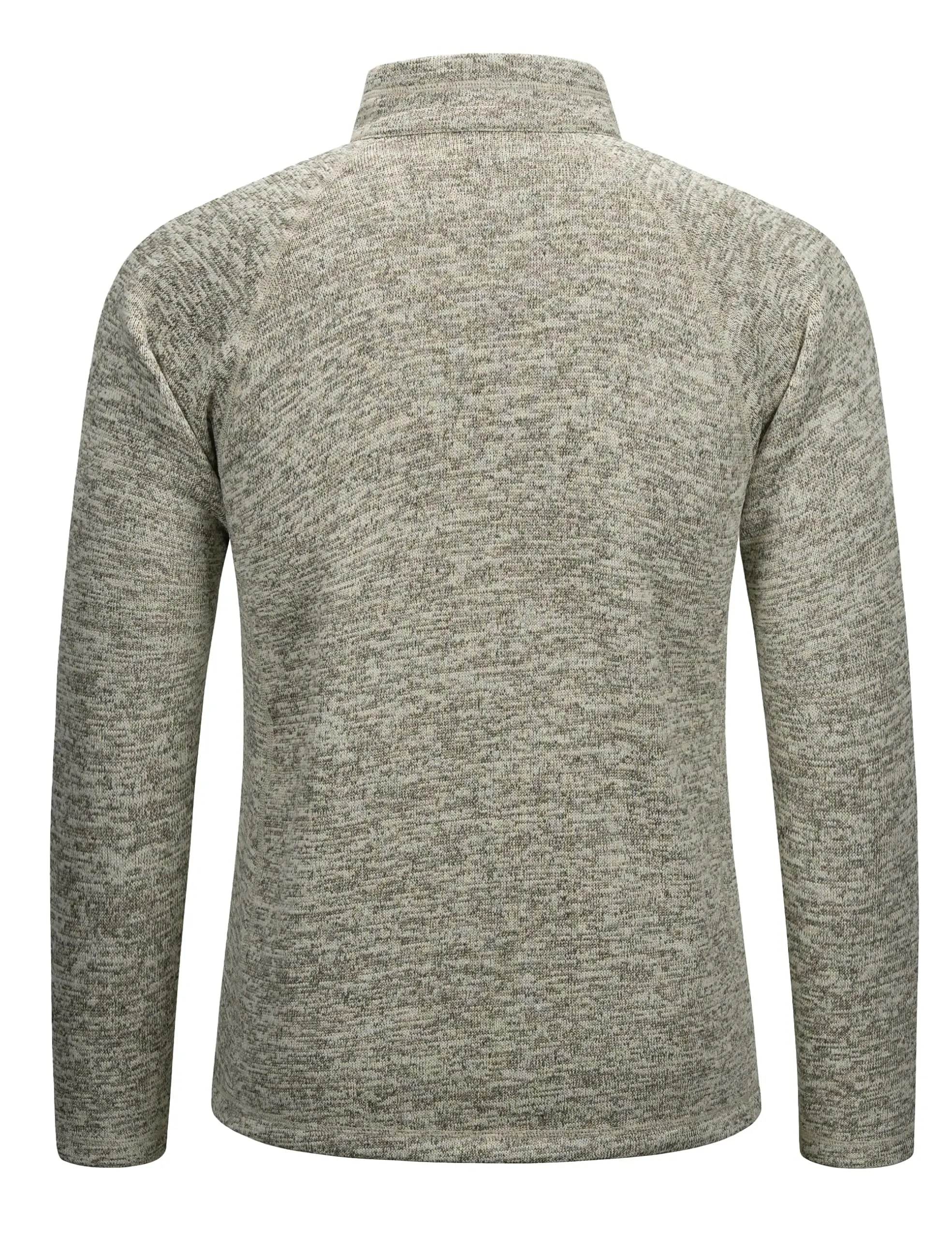 TACVASEN Men's Quarter Zip Pullover Long Sleeve Thermal Fleece Sweater Lightweight Casual Golf Sweatshirt with Zipper Pocket