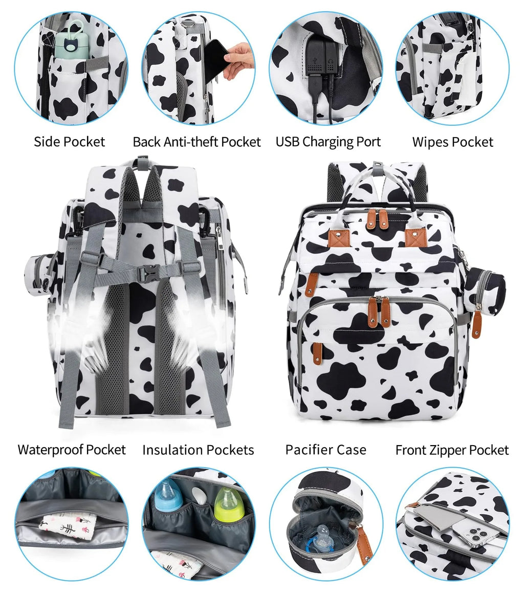 Kabaqoo Diaper Bag Backpack with Detachable Changing Station