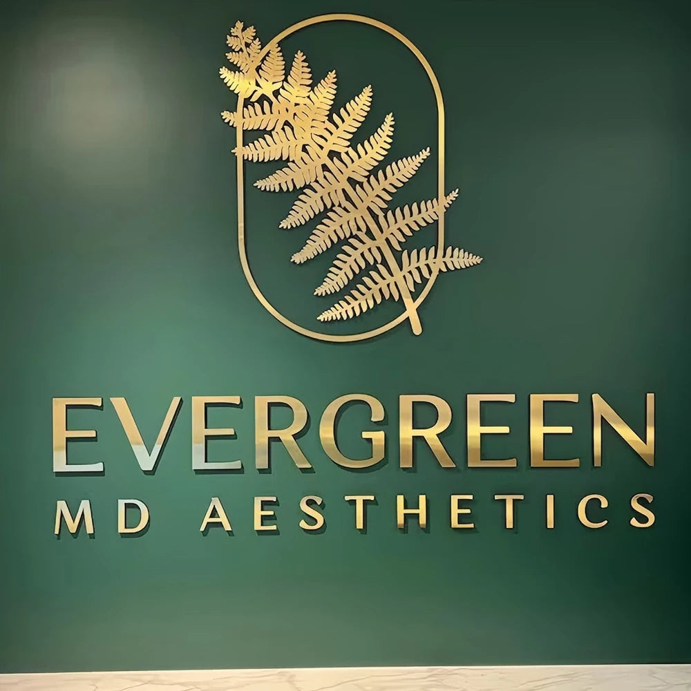 Customized 3D Business Logo Sign Laser Cut Acrylic Wall Mounted Name Sign Beauty Salon/Office/Shop/Home/Dental/SPA Decor