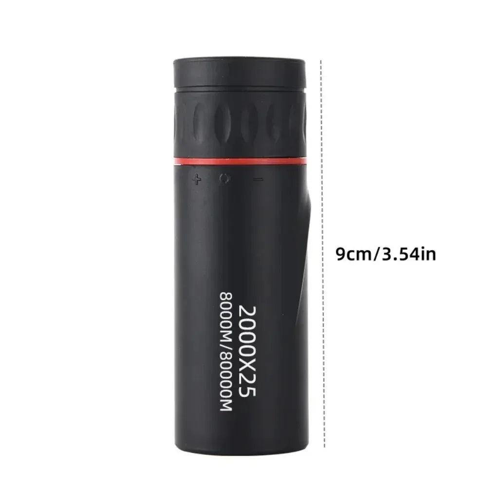 2000x25 HD Monocular Telescope Mini Portable Mobile Phone Telescope