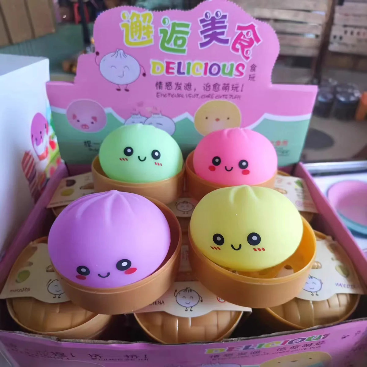 Simulation Flash Dumpling Pressure Ball Slow Rebound Soft Pinch Decompression Office Home Decorat Children Adults Birthday Gifts