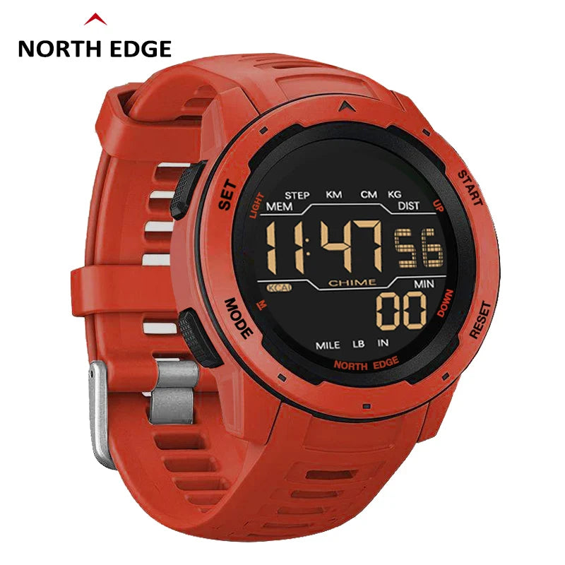 NORTH EDGE Mens Smart Watch Women Sportswatch Dual Time