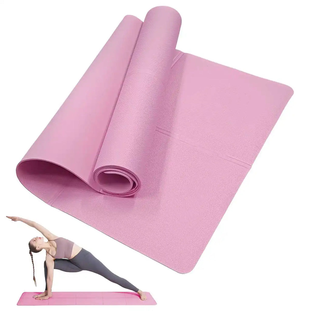 Pink Foldable Yoga Mat Eco Friendly EVA Folding Travel