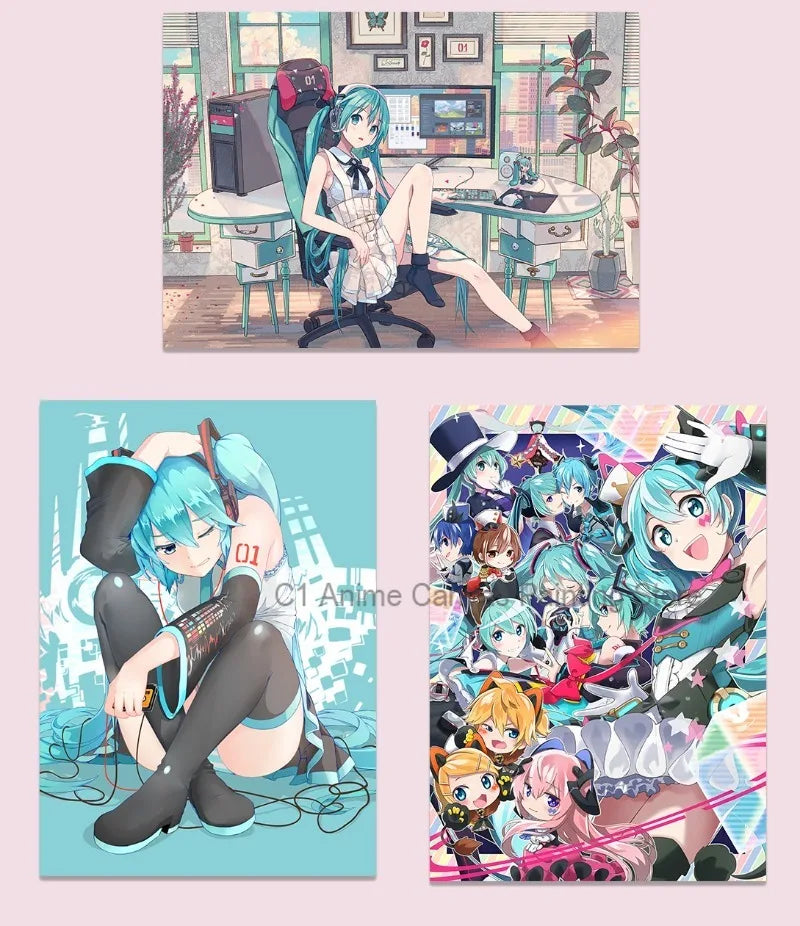 Hatsune Miku Anime Poster MIKU Magazine Bedroom Dormitory Studio Decorative Painting Photography Wallpaper DIY Gift
