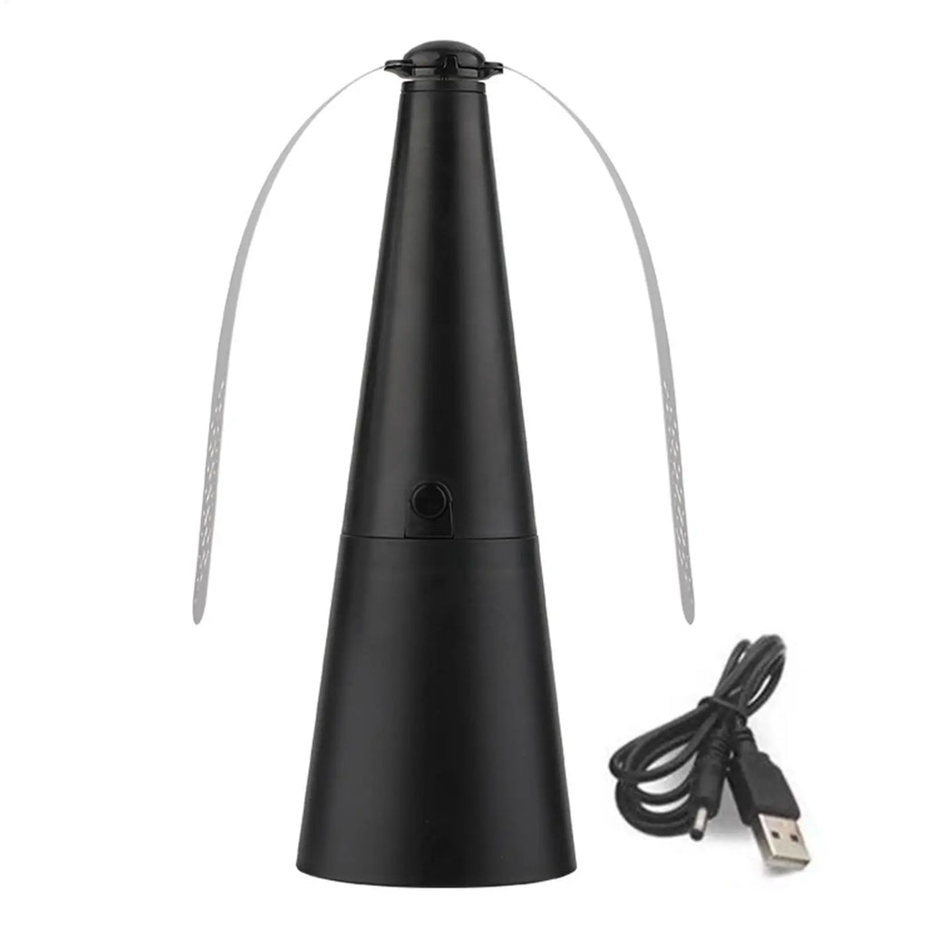 Automatic Mosquito Repellent Fan Fly Swatter Fan Portable Rechargeable Table Fly Fans Outdoor Kitchen Fly Repellent Fan