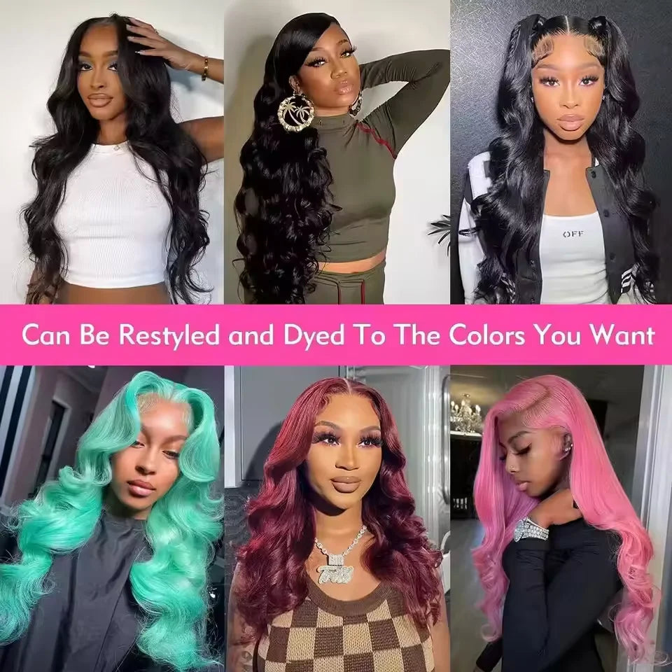 46-Inch Body Wave HD Lace Frontal Wig