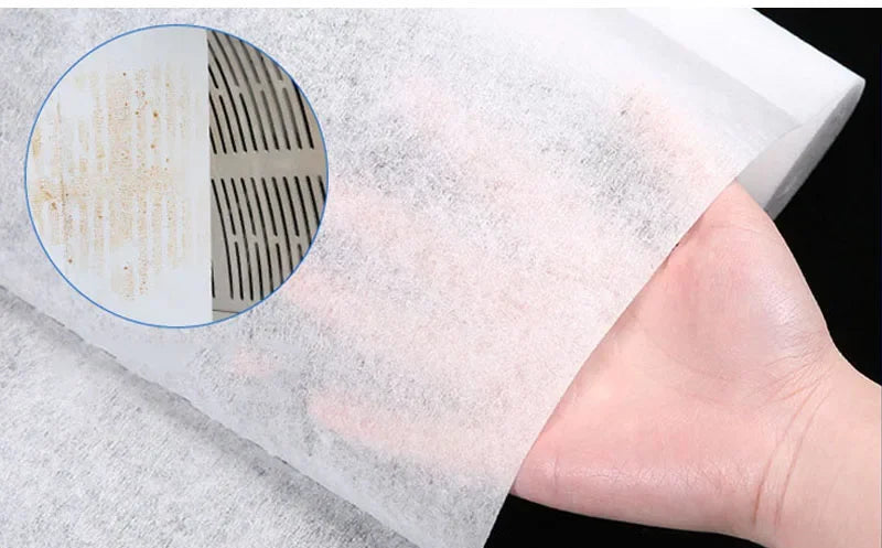 5/10M Disposable Hood Oil Filter Paper Non-woven Cooker Hood Extractor Fan Filter Kitchen Hood Grease Anti Oil Cotton