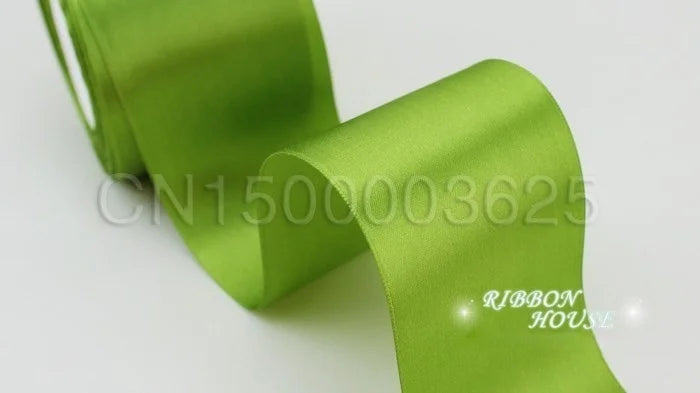 (25 yards/roll) 3" (75mm) Single Face Satin Ribbon Webbing Decoration Gift Christmas Ribbons