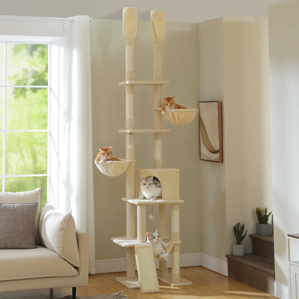 Cactus Cat Tree Floor to Ceiling Cat Tower 7