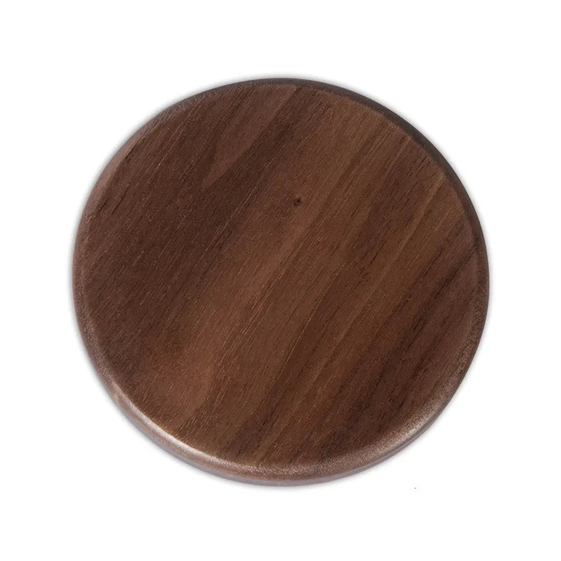 10W 15W Wireless Charger Walnut Wood Grain Slim Wireless Charging for iPhone 17 16 15 14 13 Pro Max S25 S26 FE Ultra Charger Pad