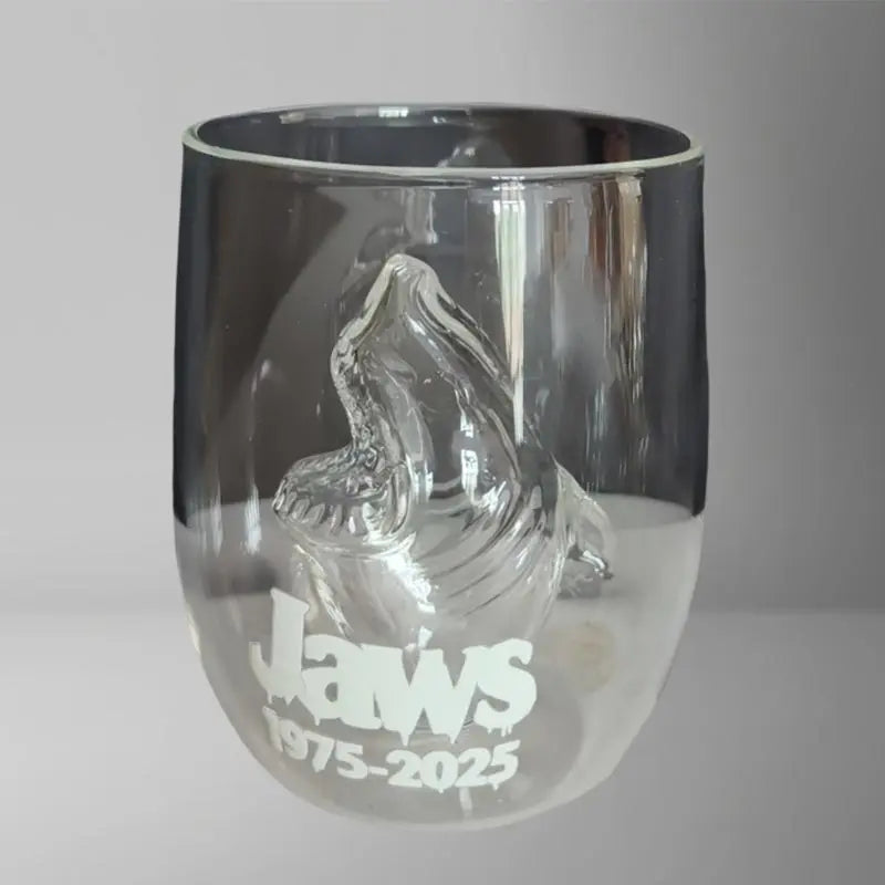 3d Great White Shark Movie Souvenir Glass Cup Transparent Ocean Animal Shaped Whiskey Beer Drinkwares Home Decorations Statues