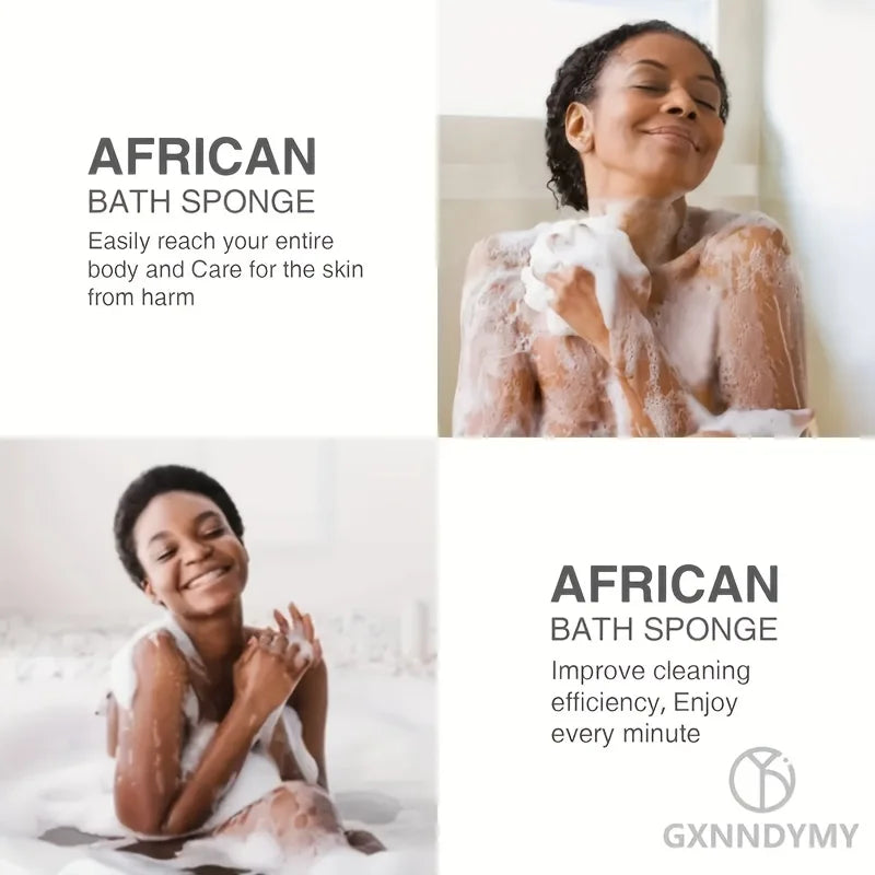 Long Nylon Scrub Towel Exfoliating Mesh African Net Bath Sponge Washcloth for Back Shower Skin Care Towel Exfoliating Body Scrub