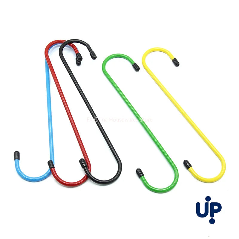 S-Shaped Brake Caliper Hanger Hooks with Rubber Tips - Universal Auto Tool for Brake Pad Replacement & Maintenance