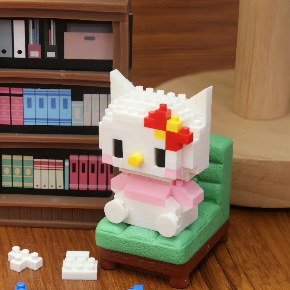 99 Style SANRIO Hello Kitty Building Blocks Cartoon Figures Kuromi