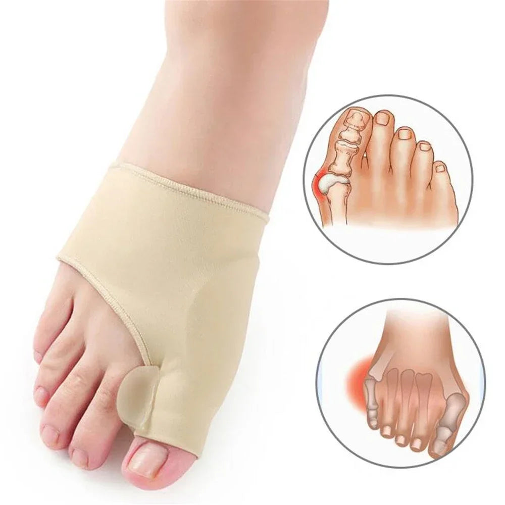 Hammer Toe Straightener 1Pair Toe Separator Hallux Valgus Bunion Corrector Foot Pain Relief Orthopedic Pedicure Tools Foot Care