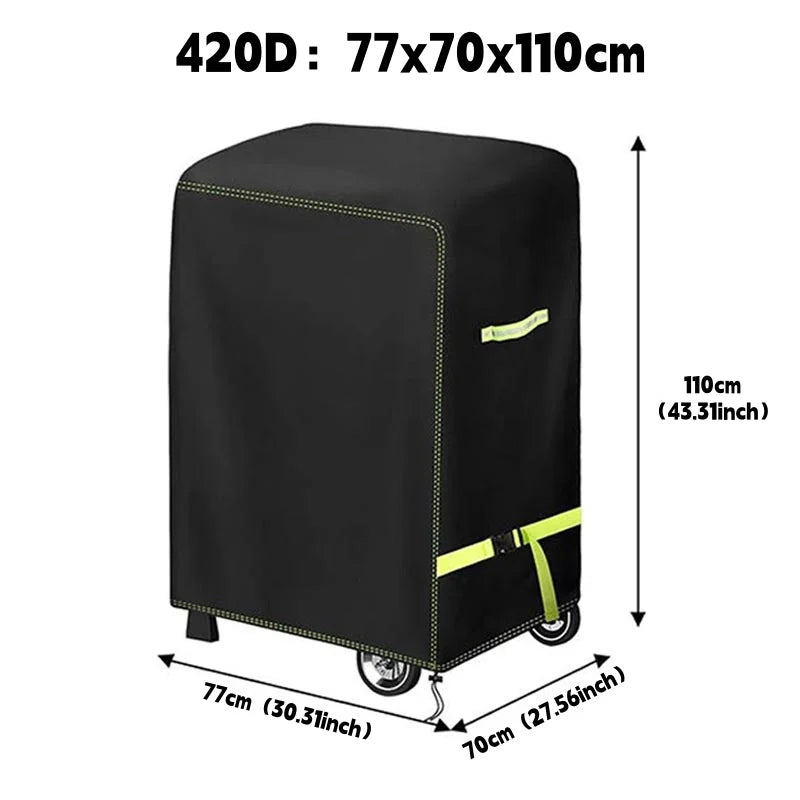 420D  Outdoor BBQ Cover,Marine Barbecue Stove Protective Hood,Lightweight And Portable,Dust BBQcover,Waterproof Barbecue Hood
