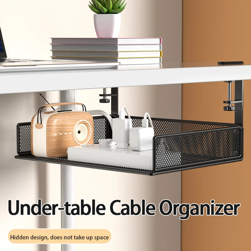Clamp-On Under Desk Drawer Organizer