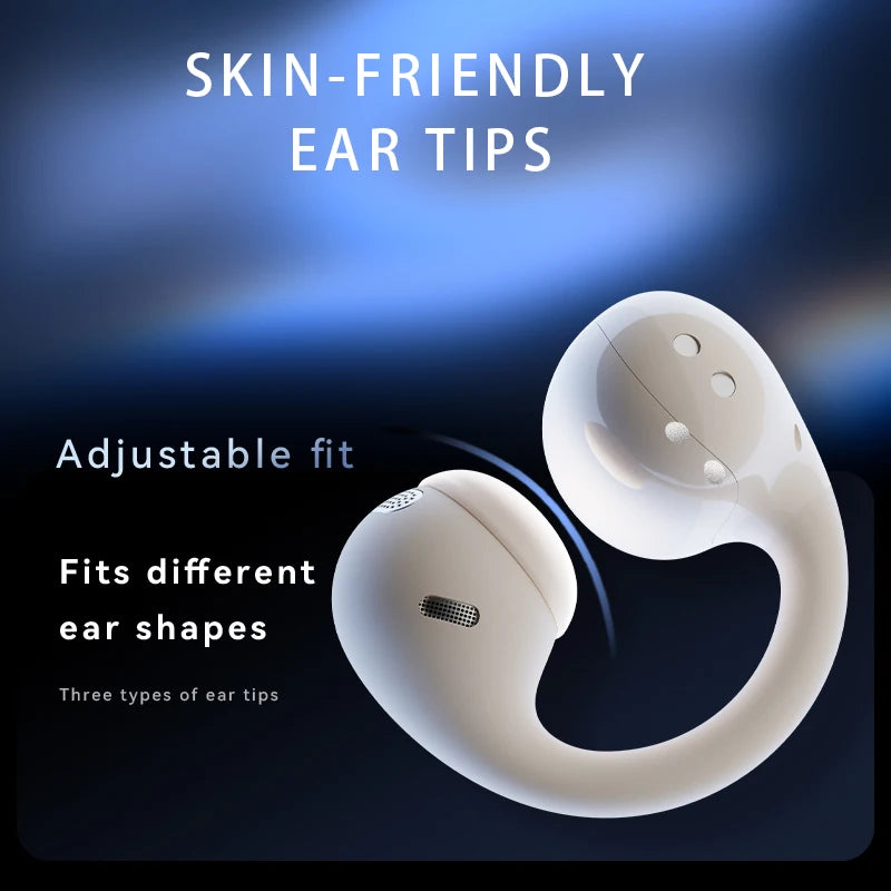 Open Ear Clip-On Wireless Earbuds Bluetooth 5.4 Headphones