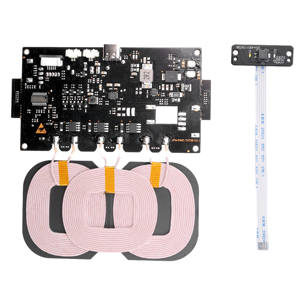 Type C High-power Wireless Charging Module DIY Vehicle Outdoor Power Supply 20W Fast Charging Input 9-32V Wireless Charger Parts