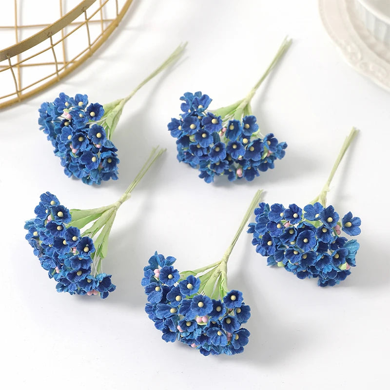 1/3/5Pcs Artificial Flower Bouquet Silk 11cm Fake Flowers for  Home Decor Garden Wedding Decoration DIY Craft Gifts Accessories