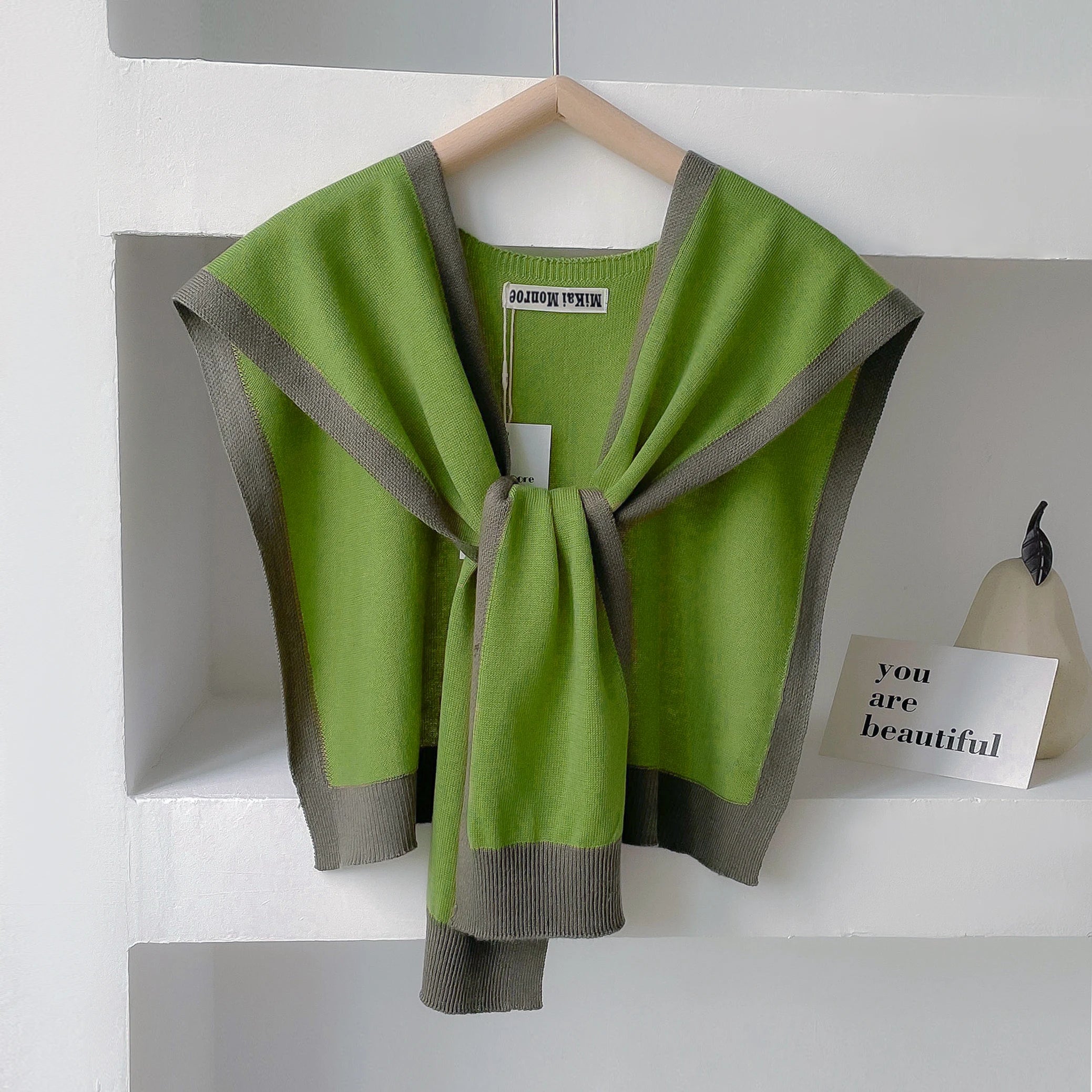 2025 Spring And Autumn Knitted Shawl With Summer Office Air-Conditioned Room Neck And Shoulder Scarf Casual Fashion Outdoor