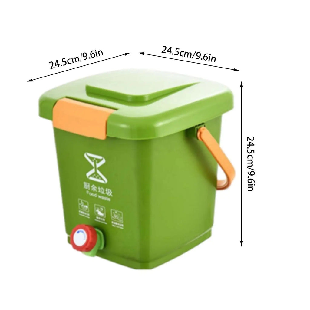 Kitchen Waste Compost Bucket Easy to Clean Modern Composting Recycle Bucket Trash Can for Pantry Home Countertop Kitchen