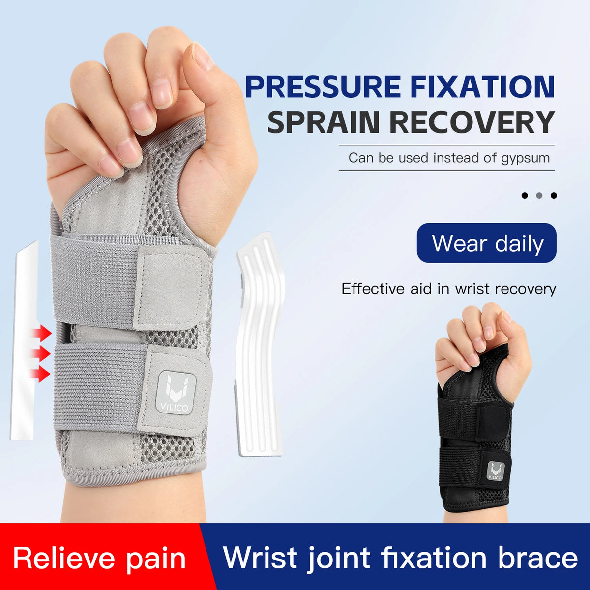 1/2 Finger Joint Pain Tendon Sheath Adjustable Dual Strap