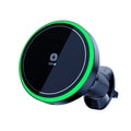 Qi2.2 Car Magnetic Wireless Charger Stand  LED Phone Holder  Air-Cooling Fast Charging Station For Magsafe iPhone 17~12 Pro Max