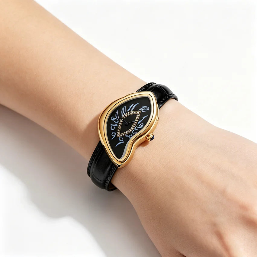Melting Clock Surrealist Art Watch