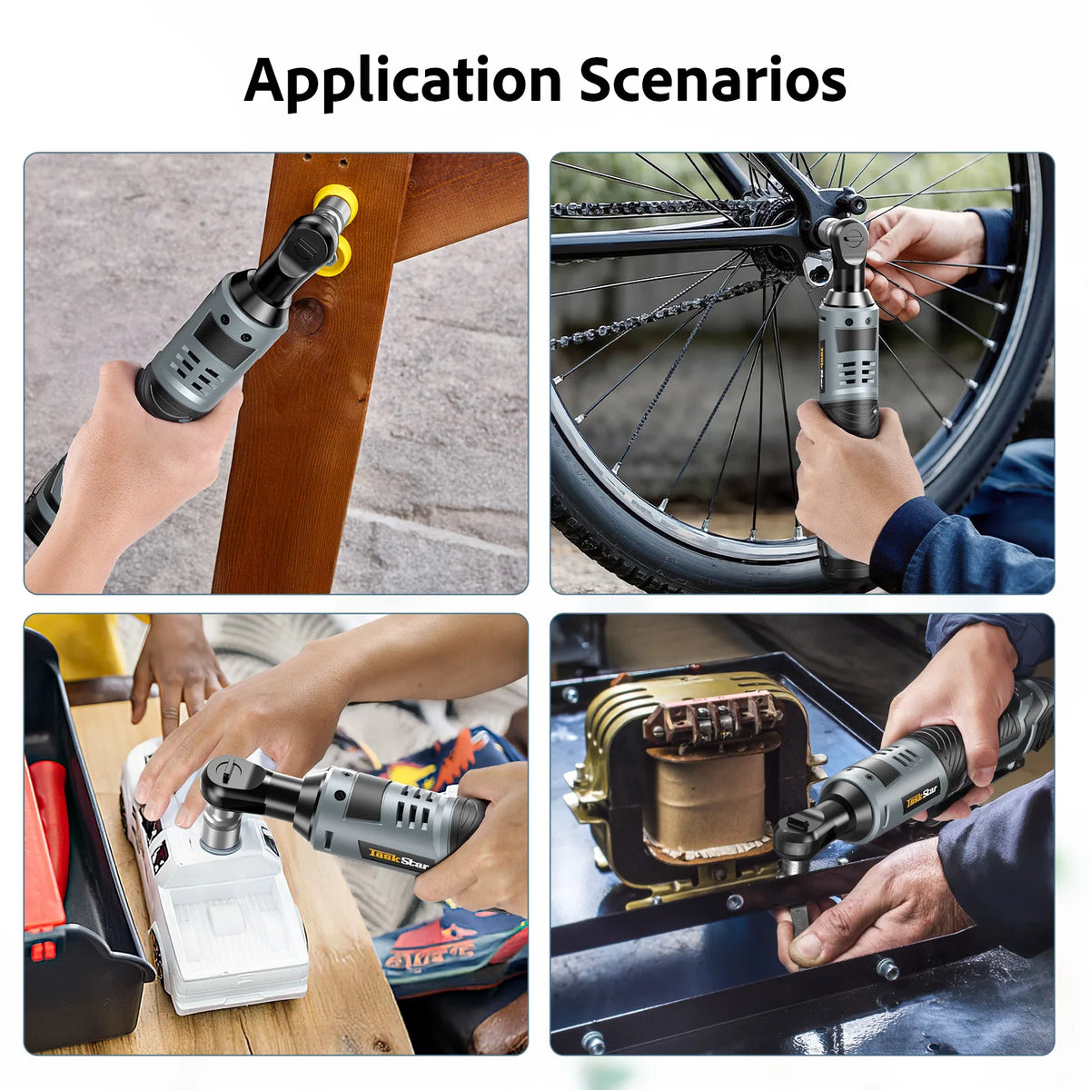 12V Cordless Ratchet Wrench With Sockets