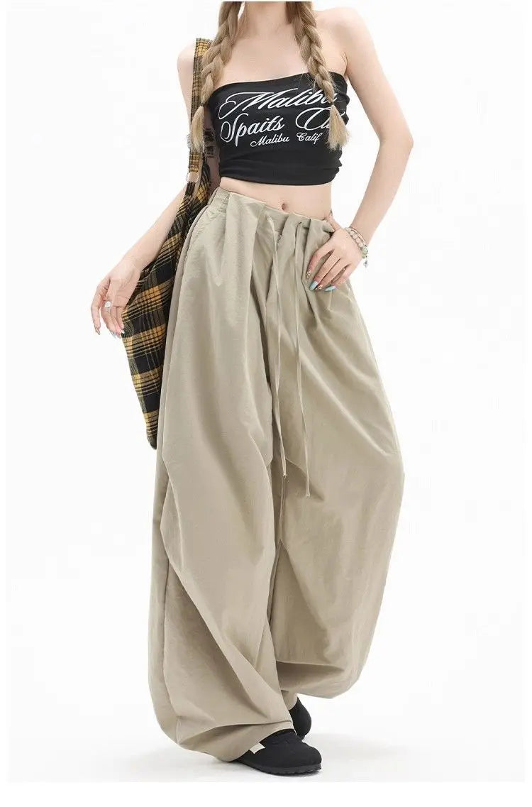 Y2K Cargo Pants for Women Streetwear Baggy Sweatpants Harajuku