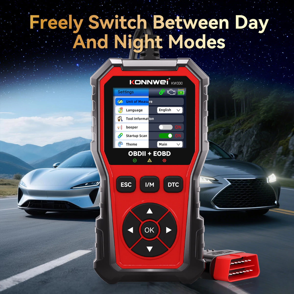Konnwei Kw330 Car OBD2 Scanner Diagnostic Tool Professional Engine