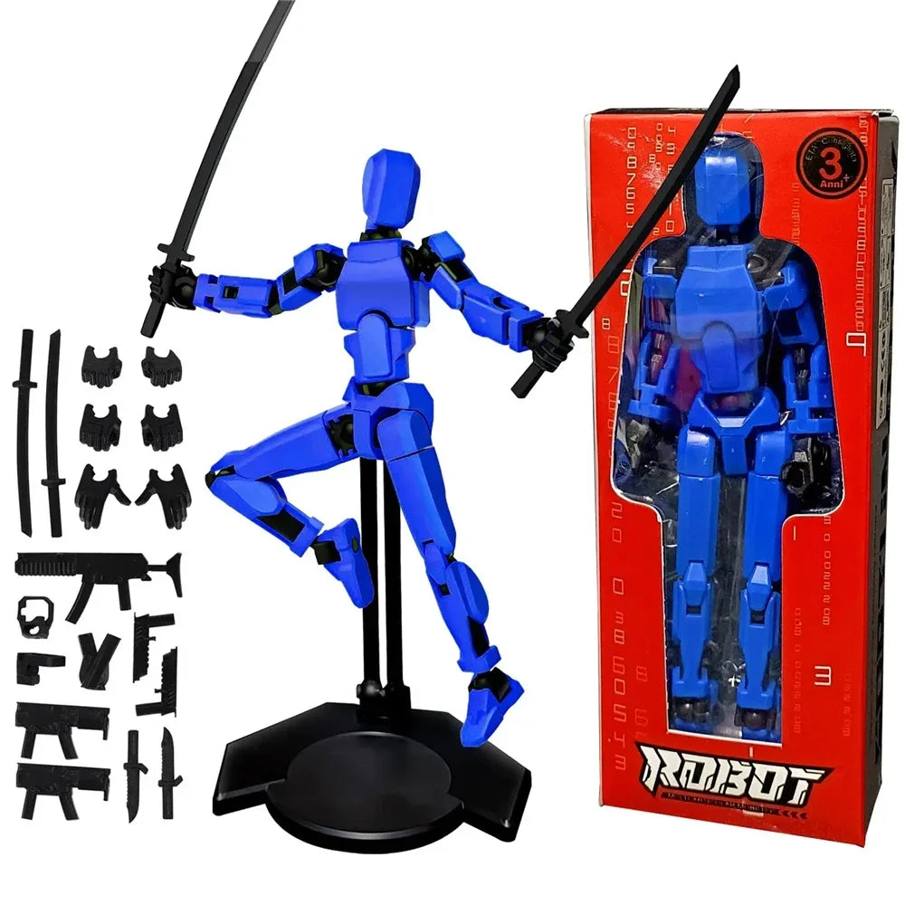 13 Joints Movable Action Figures Dummy Nova Robot Assembled T13 Action Figure with Holder Titan 13 Action Figure Lucky13 Toy