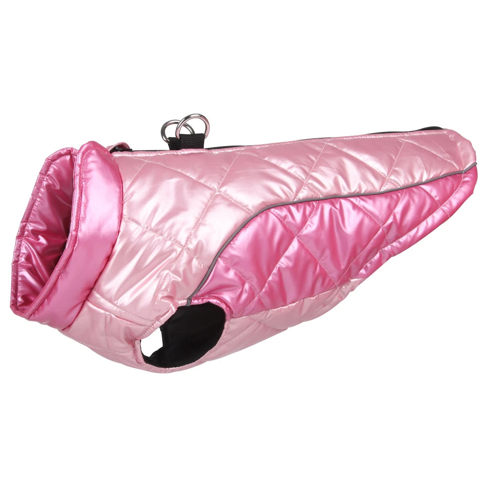 Pet Dog Clothes Waterproof Winter Warm Puppy Jacket Coat with D-ring Reflective Windproof Vest Outfits Chihuahua Pug Costume