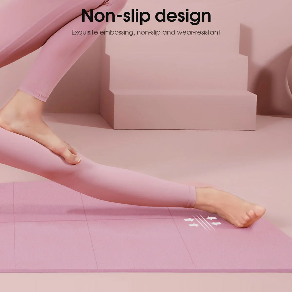 Pink Foldable Yoga Mat Eco Friendly EVA Folding Travel