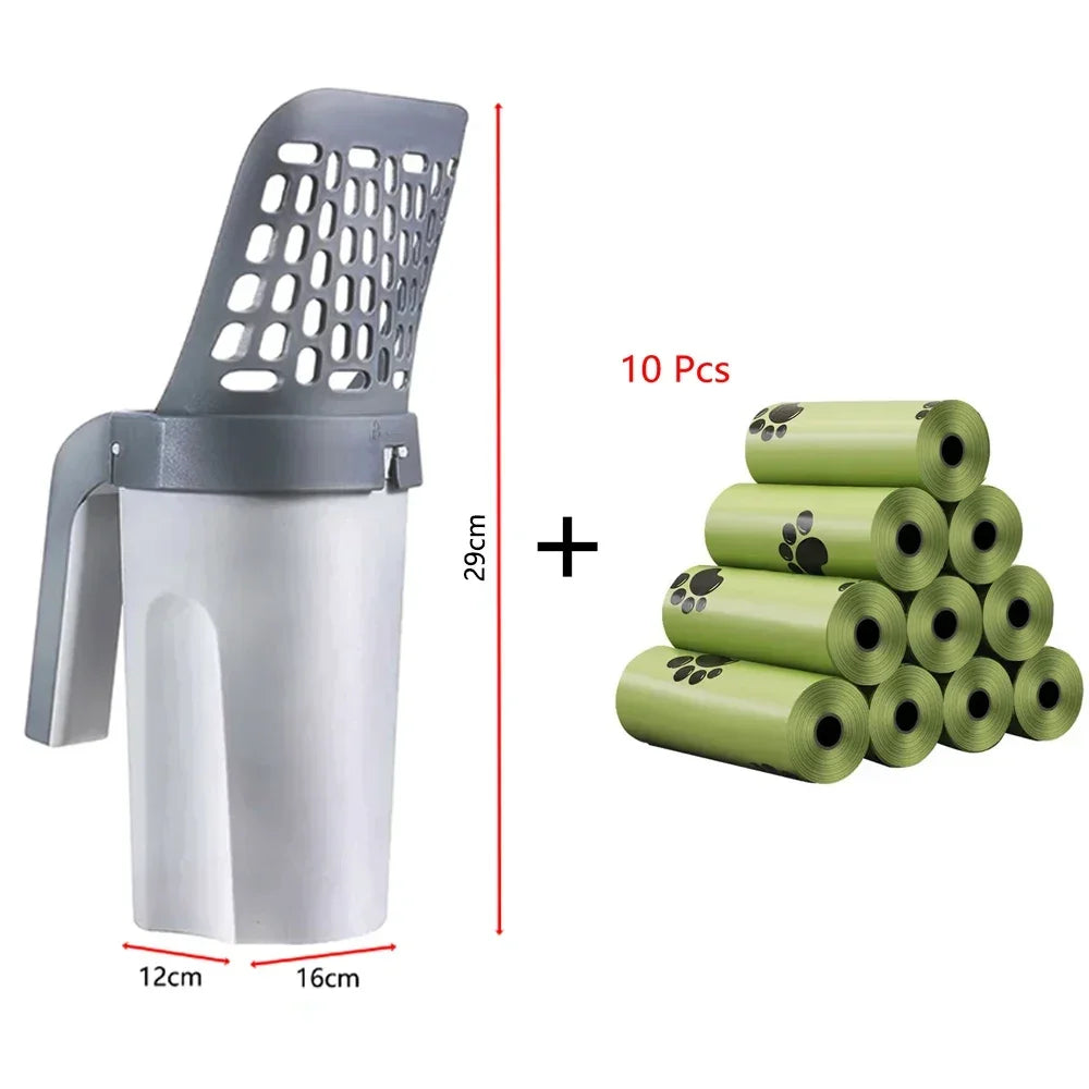 All-in-one Cat Litter Shovel Scoop for Pet Filter Clean Toilet Lazy Person Garbage Picker Cat Litter Box Accessory Pet Products