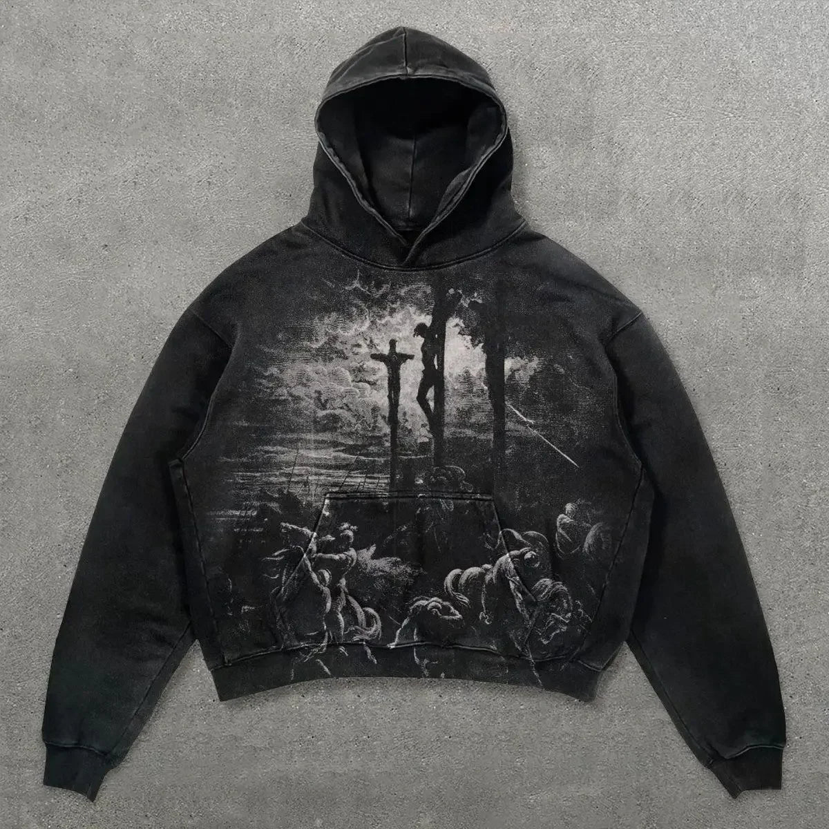 Plus Size Graphic Regular Male Hoodie Overfit Y2k Clothes High Quality Korean Style Pastel Color Cotton Men's Hooded Sweatshirt