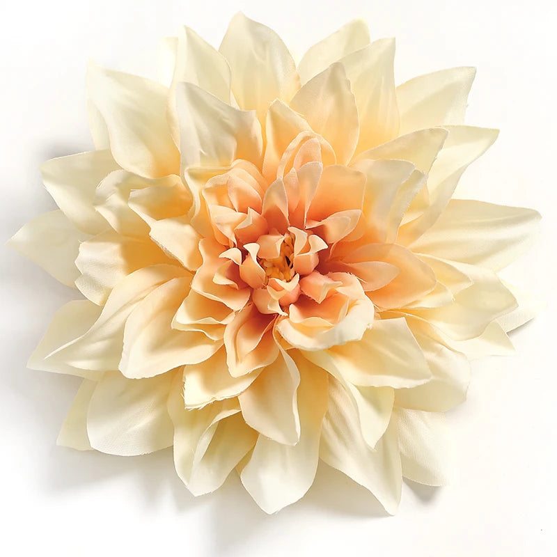 3/7pcs Bulk 15cm Artificial Dahlia Flowers Chrysanthemum Handmade DIY Home Decor Flowers Head Bride Flowers Bouquet Accessories