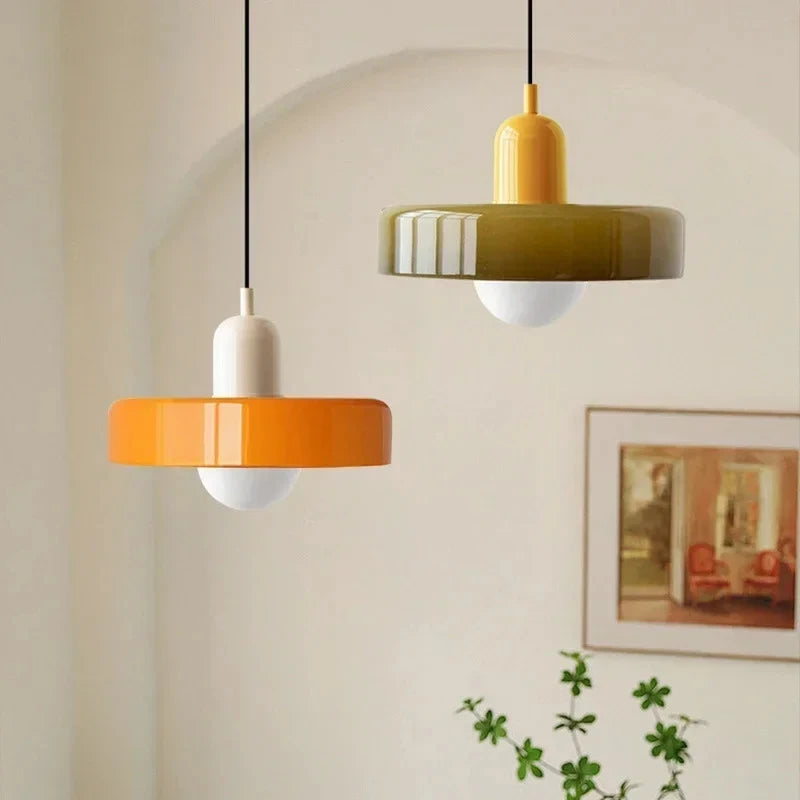 Nordic Retro Glass Chandelier Living Room Dining Room Bedroom
