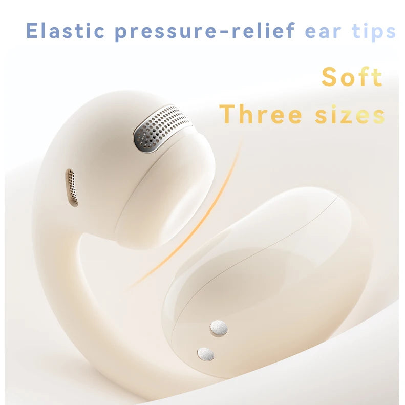Open Ear Clip-On Wireless Earbuds Bluetooth 5.4 Headphones