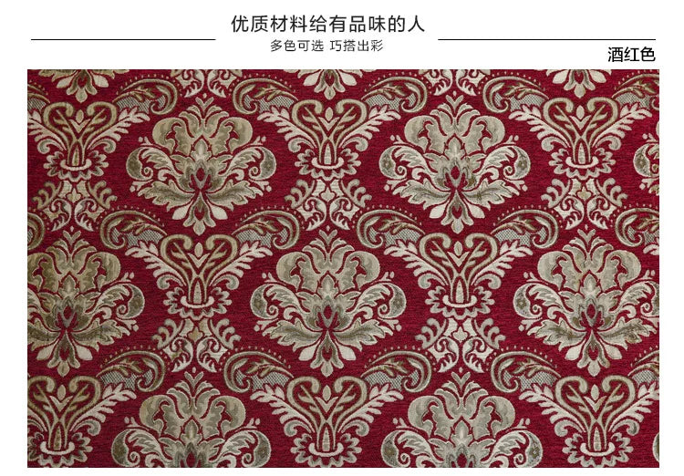 Jacquard Chenille Sofa Fabric European Style High Precision for Upholstery Home Decor Drapery Covers By Meters