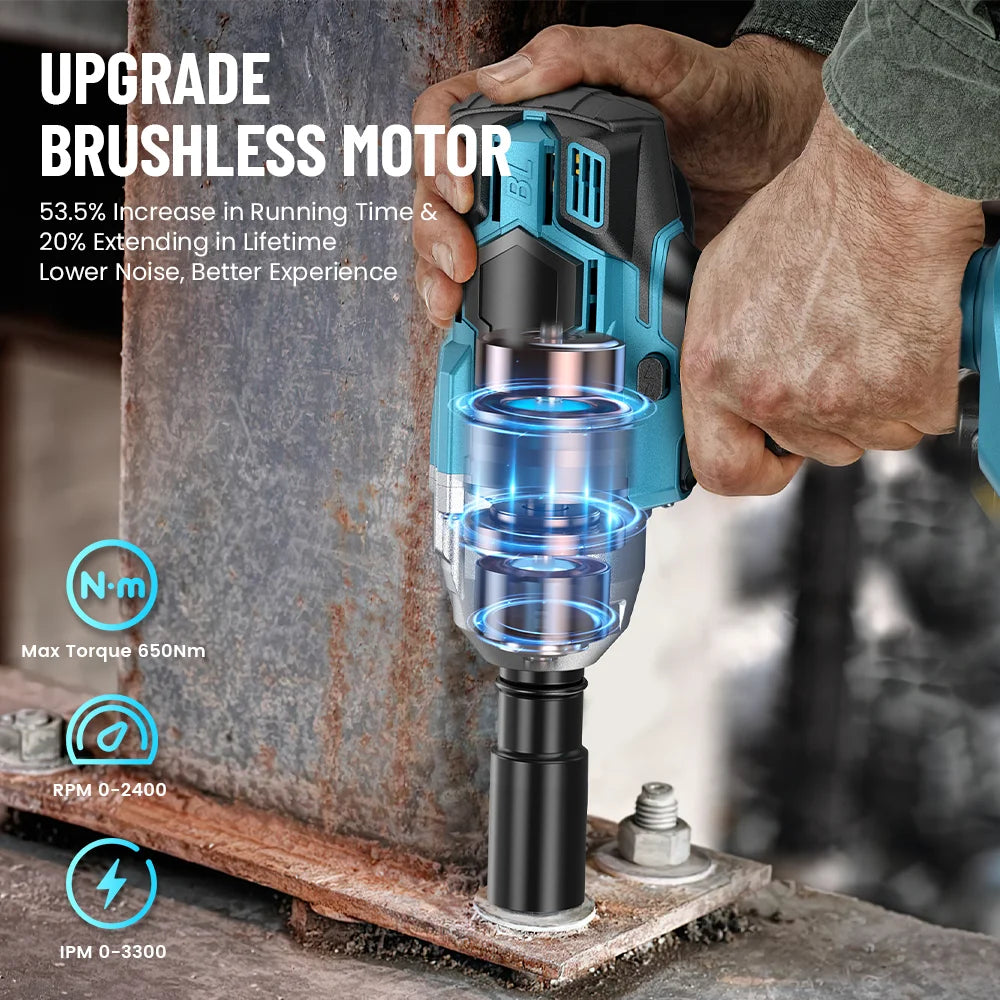 SEESII 3-in-1 Cordless Impact Wrench &amp; Electric Drill &amp;