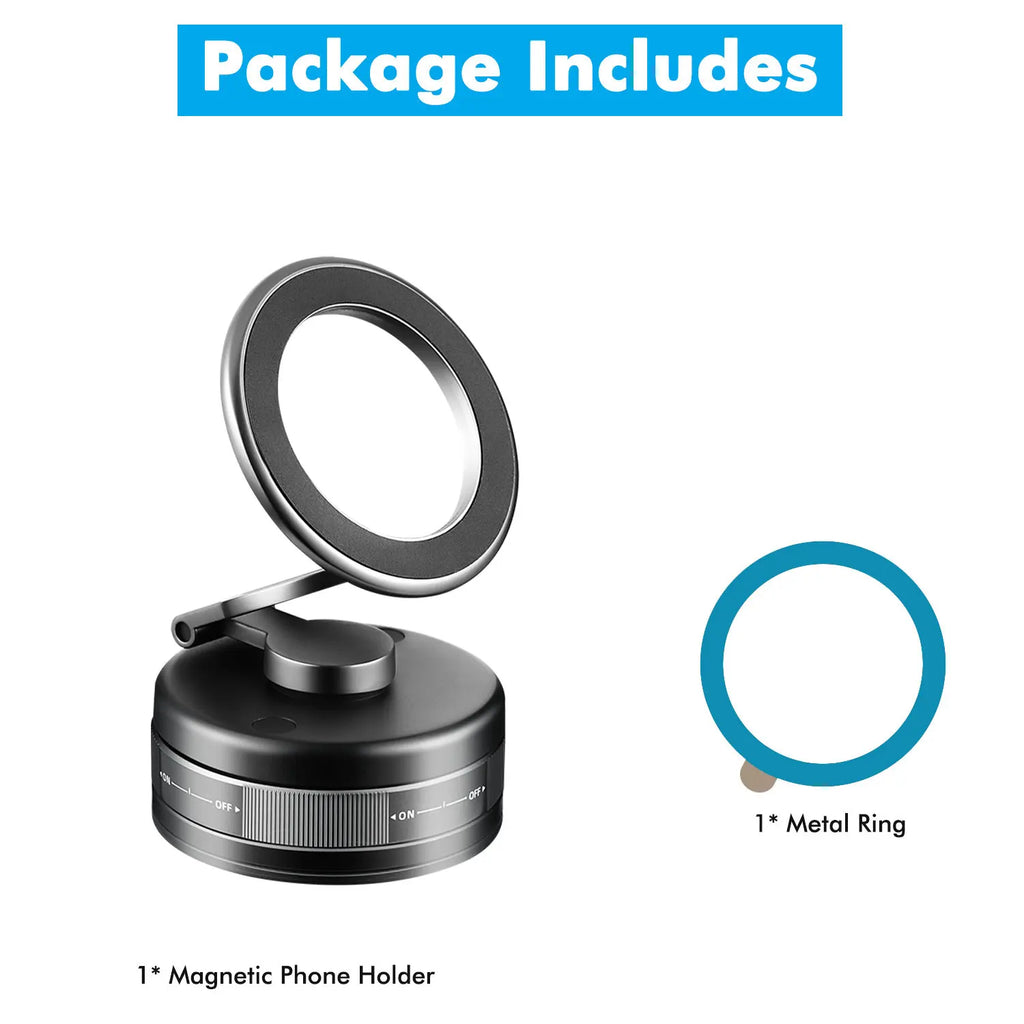 Zinc Alloy Vacuum Phone Holder 360 Suction Car Mount Dashboard Holder Universal Phone Holder for Car Gym Kitchen Car Accessories