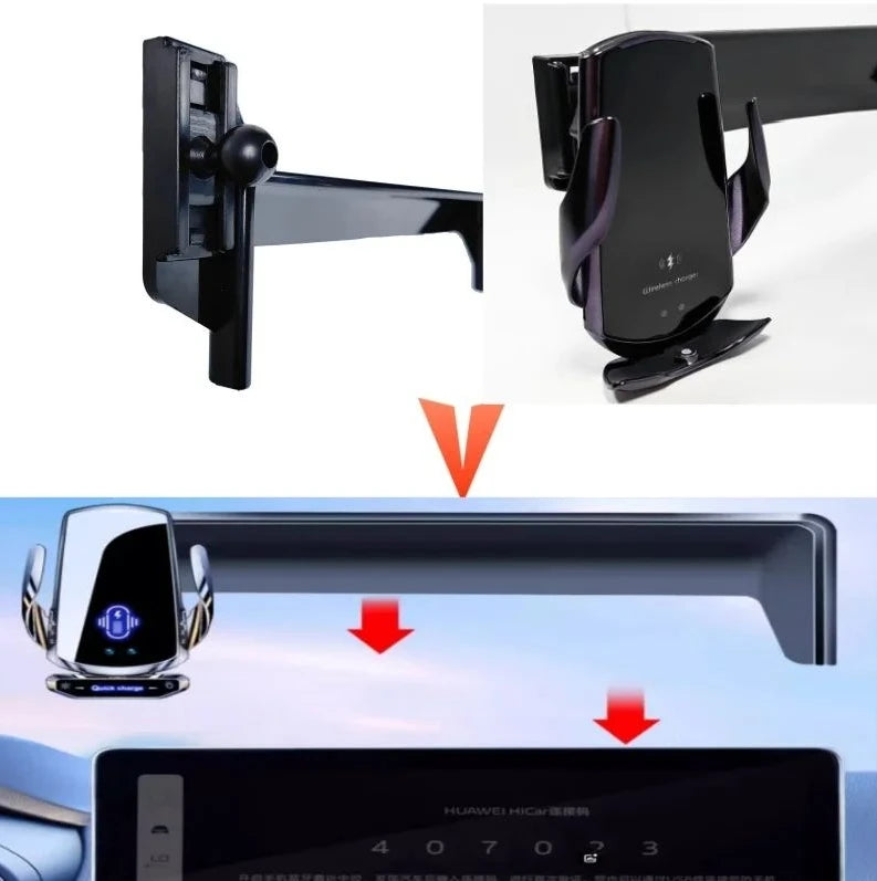 For Dongfeng Motor MAGE GCC 2023 13.2 Inch Screen Car Phone Holder Screen Wireless Charger For Car Auto Interior Accessories