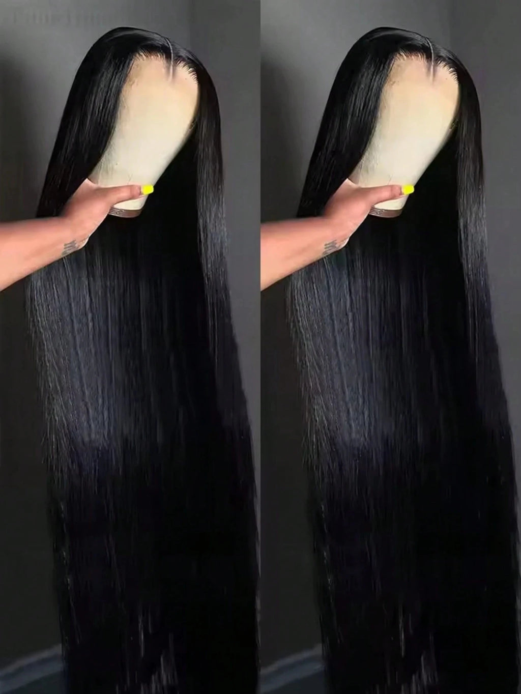 250% Density Straight Human Hair Lace Wig