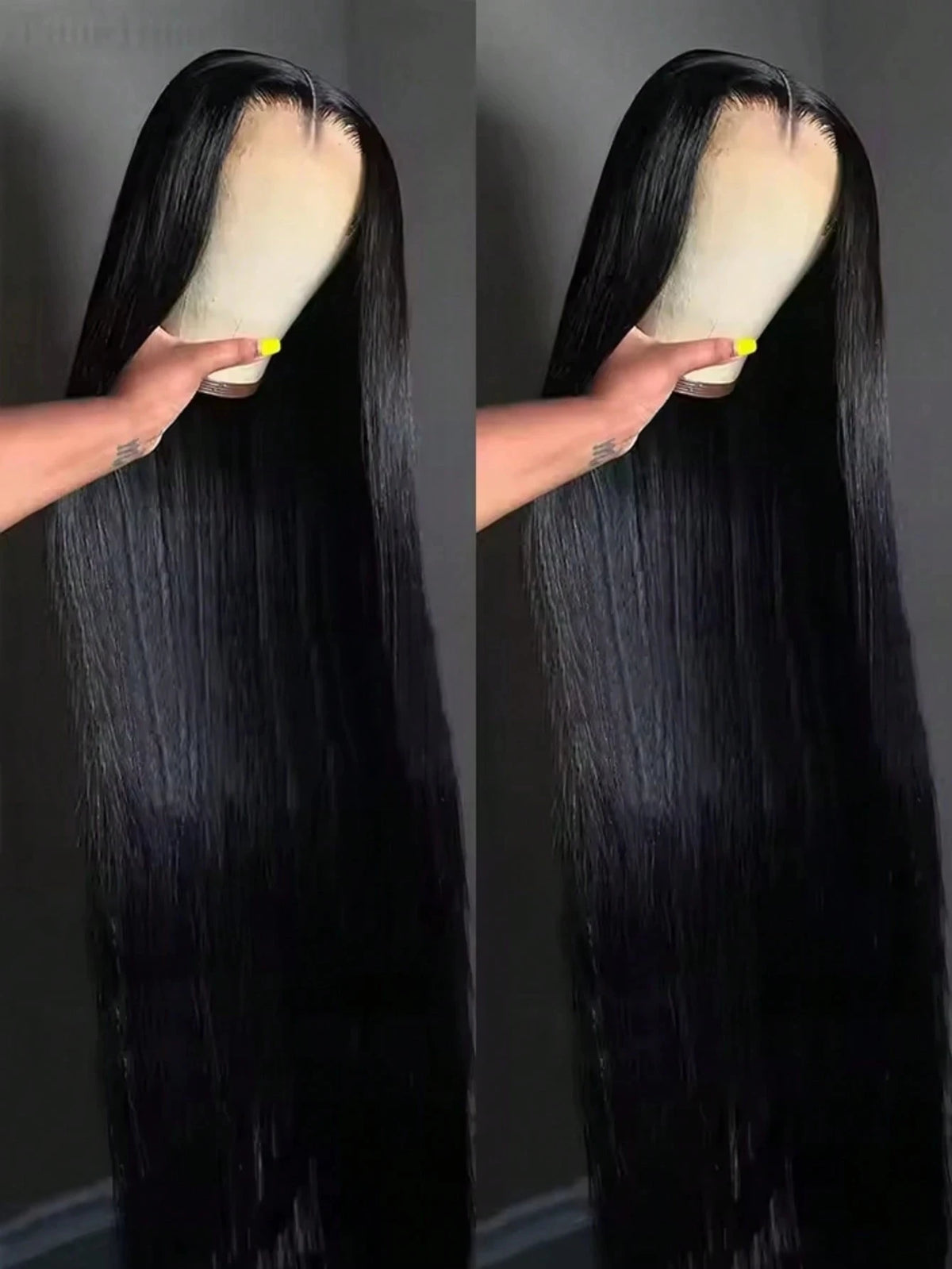 250% Density Straight Human Hair Lace Wig