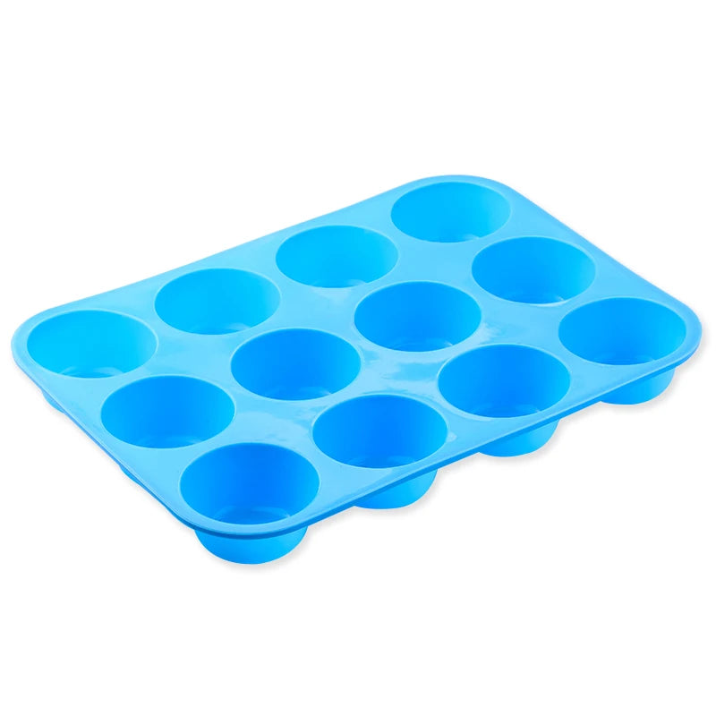Silicone Mold Holes Mini Muffin DIY Cupcake Cookies Fondant Baking Pan Non-Stick Pudding Steamed Cake Mold Baking Tool
