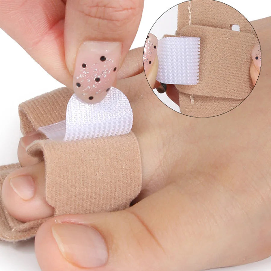 Hammer Toe Straightener Toe Splints Bandages for Correcting Hammertoe Crooked & Overlapping Toes Protector